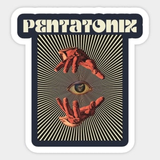 Hand Eyes Pentatonix Sticker